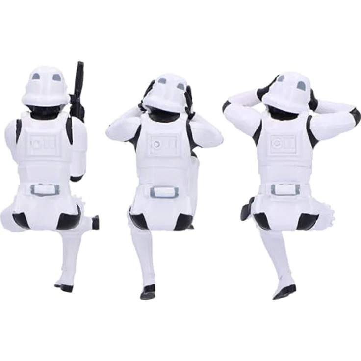Nemesis Now Stormtrooper Figuren Three Wise Sitting Stormtroopers, 11 cm handbemalte Sammelfigur aus Resin – Bild 3