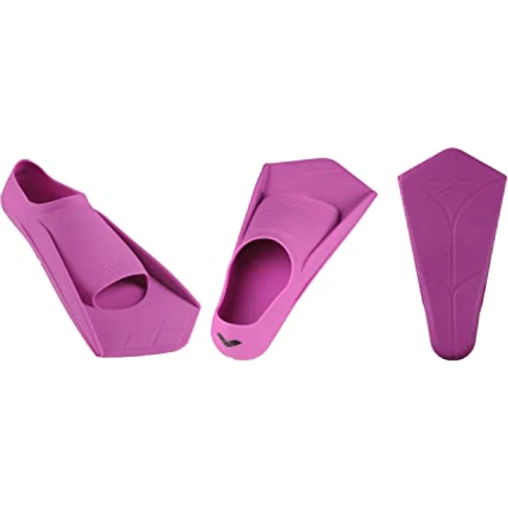 ARENA Powerfin Schwimmflossen, Trainingsflossen für Erwachsene, 100% Silikon, Bequeme und Kurze Schwimmflossen, 35 - 36, Pink-Black – Bild 1