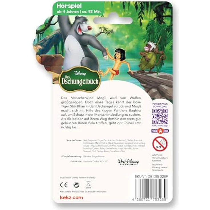 Kekz Hörspiel Das Dschungelbuch, Audio-Chip für Kinder und Jugendliche – Bild 3
