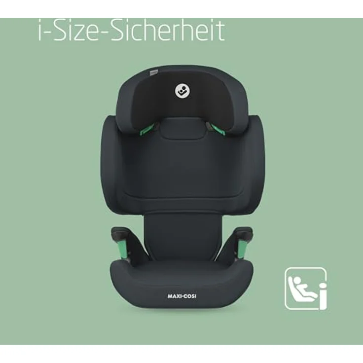 Maxi-Cosi RodiFix M i-Size, Kindersitz mit hohem Rücken, 3,5–12 Jahre, 100–150 cm, ISOFIX-Kindersitz, G-CELL Seitenaufprallschutz, verstellbare Höhe, schnelles und einfaches Anschnallen, Basic Grey – Bild 2