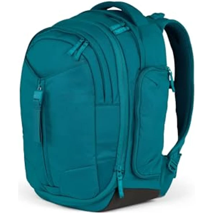 Satch Satch Match Deep Petrol, Schulrucksack mit 5 Litern Volumen-Erweiterung, ergonomisch, wasser- und schmutzabweisend, für Körpergrößen von 1,40 bis 1,80 m – Bild 2