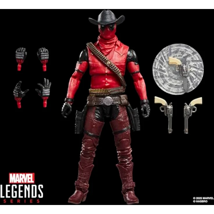 Marvel Legends Series Cowboypool, Action-Figur 15 cm mit 7 Accessoires und über 20 Bewegungspunkten, inspiriert von Deadpool & Wolverine – Bild 2