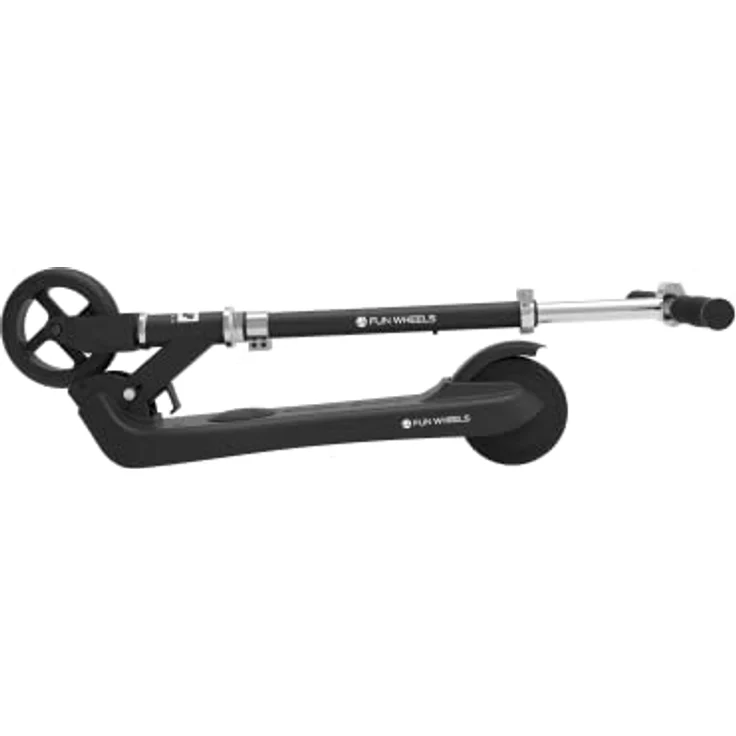 Rebel Kinder-Elektro-Scooter FUN WHEELS BLACK (1LL) mit leistungsstarkem Motor und robustem Design, schwarz – Bild 3