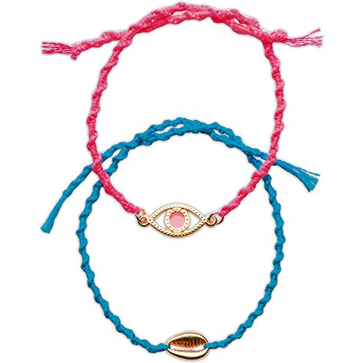 Janod Kreativset Freundschaftsarmbänder, Bastelset für 13 Armbänder mit 7 Modellen, inklusive Schmuckschatulle – Bild 16