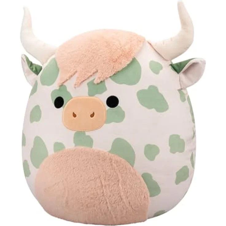 Squishmallows Celestino Plüsch-Highland-Kuh, 50 cm Kuscheltier für Neugeborene und älter – Bild 2