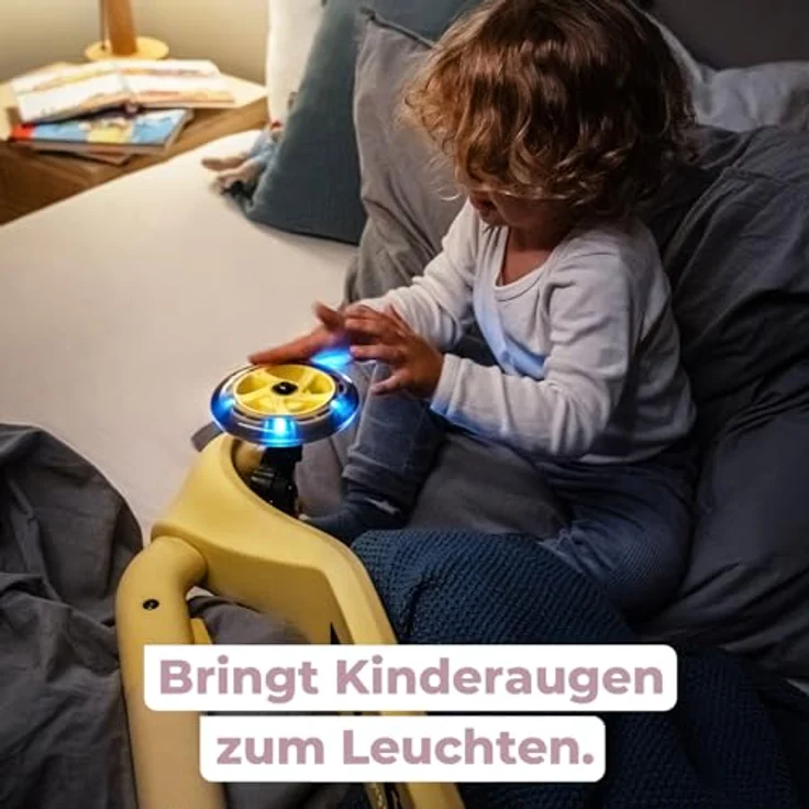 PUKY PUKYmini-Scooter Push | Kinderroller ab 2 Jahre | Rosa | Höhenverstellbarer Lenker | Klappbar & Kompakt | Extra breite Reifen | Leuchtende Räder | Ideal für Abenteurer & Outdoor – Bild 7