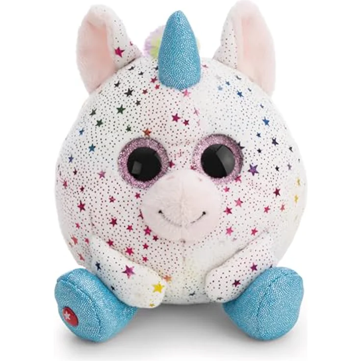 NICI GLUBSCHIS Baby Einhorn Uberto 13cm - weiß - kuscheliges Plüschtier aus weichem Material mit glitzernden Details und buntem Design, perfekt zum Kuscheln und Spielen, ideales Geschenk für Kinder und Erwachsene | 63051 – Bild 3