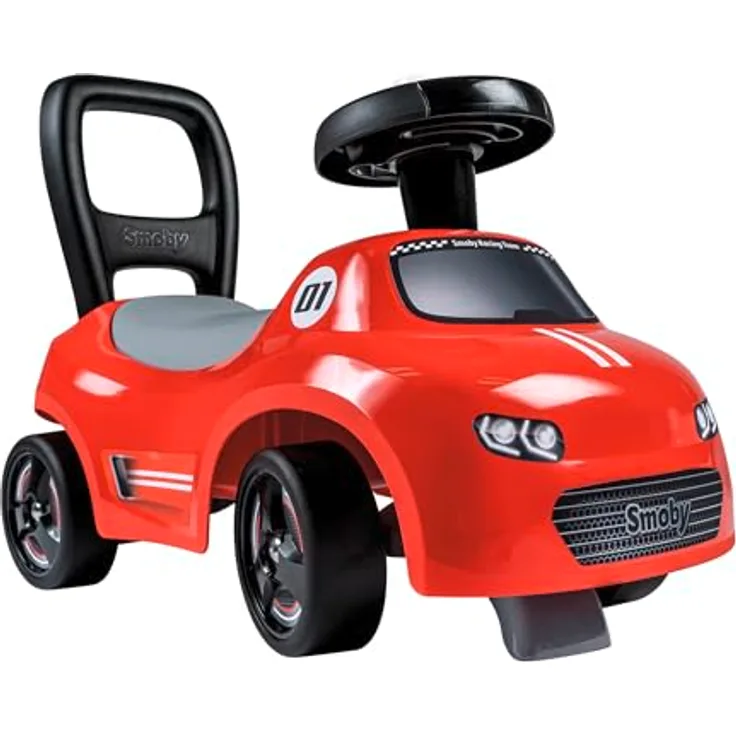 Smoby Mein erstes Auto – Rutscherfahrzeug für Kleinkinder, sicher und wendig, mit Rückenstütze und Staufach, ideal ab 10 Monaten