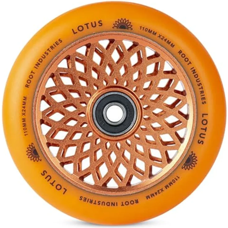 Root Industries Stuntscooter 2 x Root Industries Lotus Stunt-Scooter Rolle 110mm Kupfer/PU Isotope – Bild 2