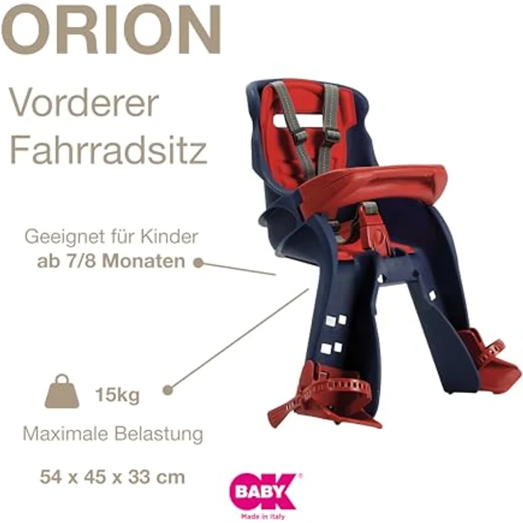 OKBABY Orion 15 kg Frontmontage 2 2 kg Fußstütze Sitzgurt – Bild 3