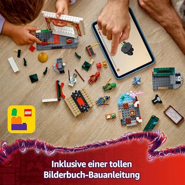 LEGO NINJAGO Spinjitzu-Tempel der Ninja - Bauset mit Minifiguren und Drachen Figur - Actionreiches Spielzeug für Jungen und Mädchen ab 4 Jahren 71831 – Bild 4