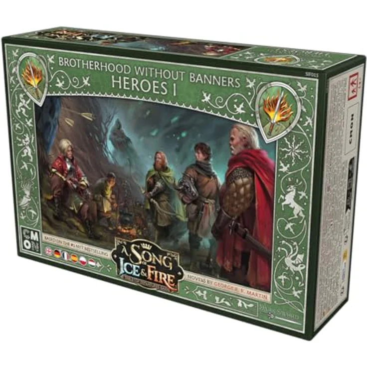 CMON A Song of Ice & Fire - Helden der Bruderschaft ohne Banner 1, Miniaturen-Erweiterung für 2 Spieler mit 6 ikonischen Charakteren und 14 taktischen Karten – Bild 3