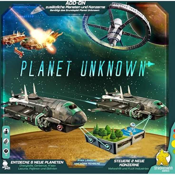 Strohmann Games Planet Unknown – Add-On, Erweiterung für Kennerspiel und Strategiespiel, 1-6 Spieler, ab 10 Jahren, Deutsch – Bild 2