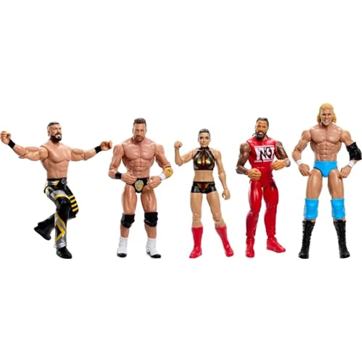 Mattel WWE LA Knight Actionfigur, Hauptkampf-Serie #155, ca. 15 cm groß mit 10 Bewegungspunkten und lebensechtem Aussehen, Mehrfarbig, JCV48 – Bild 5