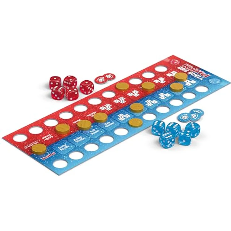Schmidt Spiele 49480 Kniffel, Das Duell, Würfelspiel für 2 Spieler, Tauziehen-Mechanismus, ab 8 Jahren – Bild 3
