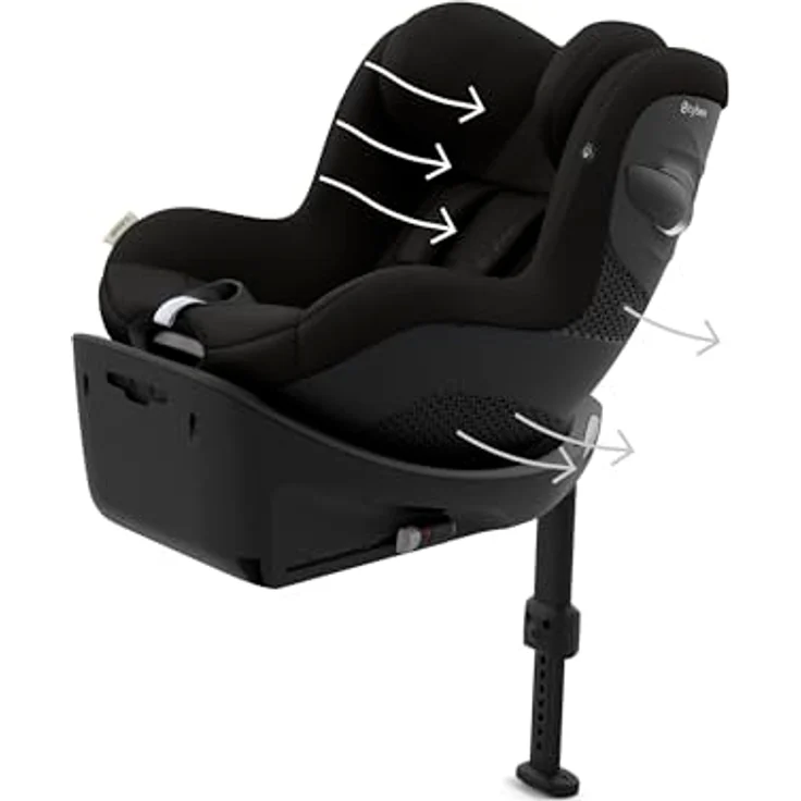 Cybex Sirona G i-Size Reboard Kindersitz, 360°-Drehmechanismus, Magic Black (Update 2025) – Bild 6
