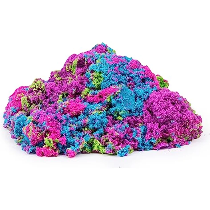 Spin Master Kinetic Sand Kreativset - Einhorn Burg Regenbogen, 141g in 4 Farben, für Kinder ab 3 Jahren – Bild 3