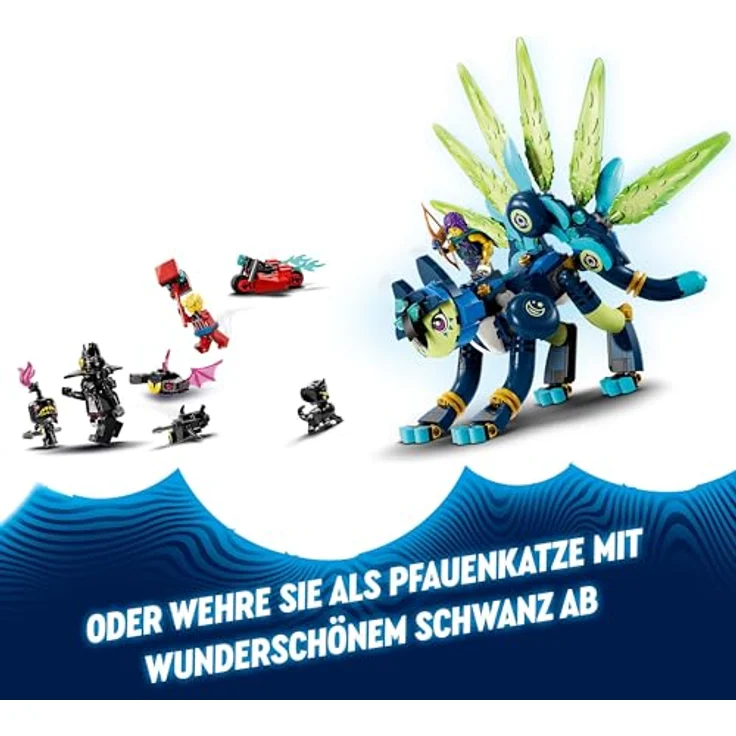 LEGO DREAMZzz Zoey und die Katzeneule Zian, Actionfiguren-Set mit Spielzeug-Katze für Kinder, Enthält baubares Fabelwesen, Figure und Nachtjäger, Geschenk für Mädchen und Jungen ab 9 Jahren 71476 – Bild 5