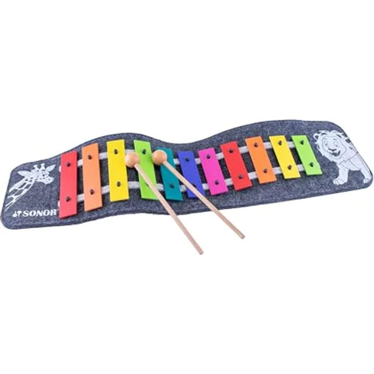 Sonor Safari Glockenspiel BW, Xylophon mit Tonumfang c3 - f4, inkl. Holzkopfschlägel, kompakt und transportabel, Made in Germany – Bild 3