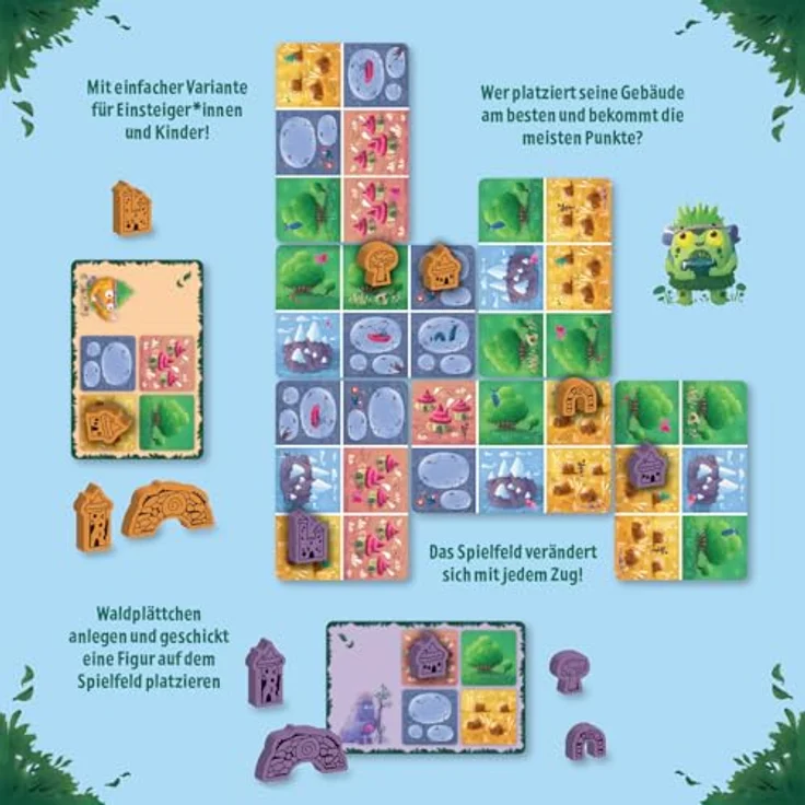 moses. Der Wald von Mystaria, stimmungsvolles Fantasy Legespiel & Taktik-Brettspiel für 2-4 Spieler, Familienspiel für Erwachsene & Kinder ab 8 Jahren, Yellow – Bild 3