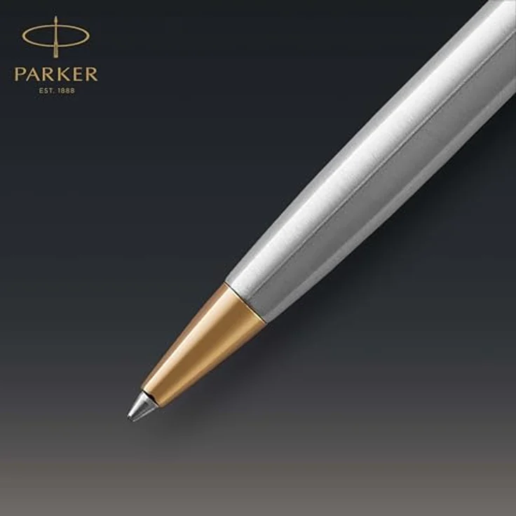 Parker Pen Sonnet, eleganter Schreibstift im Ciselé-Muster, Gold und Silber – Bild 5