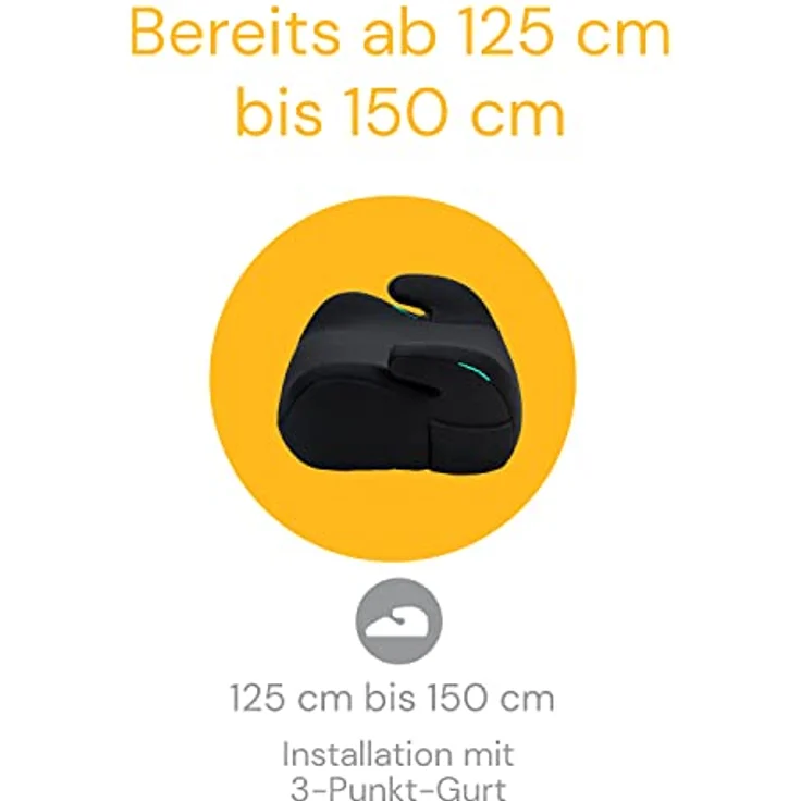 Osann Kindersitzerhöhung Up i-Size, Sitzerhöhung Auto Kinder ab 125 cm, ergonomische Sitzschale, Booster in verschiedenen Farben - Preisvergleich – Bild 3