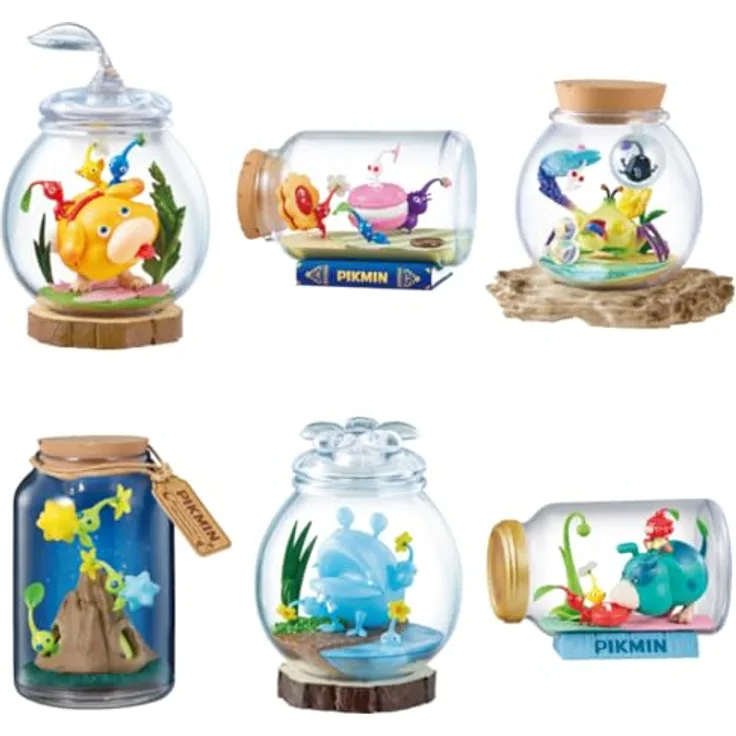 Re-Ment Pikmin Terrarium Collection 2, Sammelfigur in PVC und ABS, H 3,1 x B 5,5 x T 7,9 cm