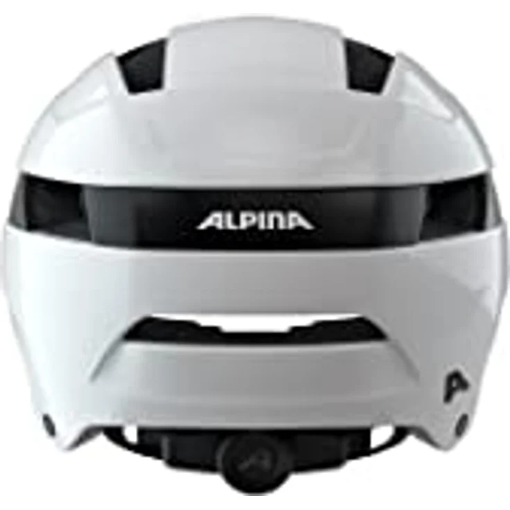 ALPINA SOHO - Extrem Robuster, Leichter & Individuell Anpassbarer Urban Fahrradhelm Für Erwachsene, white gloss, 51-56 cm – Bild 4