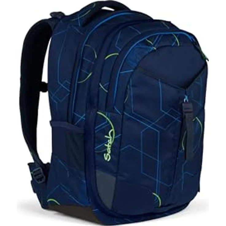 Satch Schulrucksack match, erweiterbarer Rucksack mit 5 Liter Volumenerweiterung, ergonomisch anpassbar, reflektierend, blau – Bild 4
