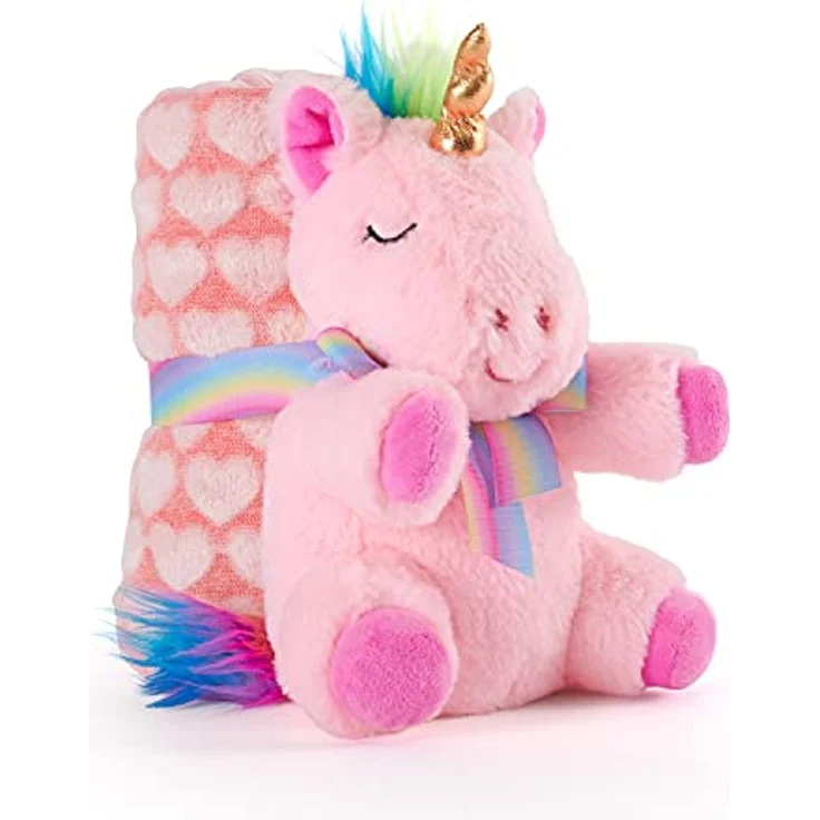 Perletti Pluszowy jednoroec Lily 22cm, Premium Mikka Maskotka zum Kuscheln, pink – Bild 1