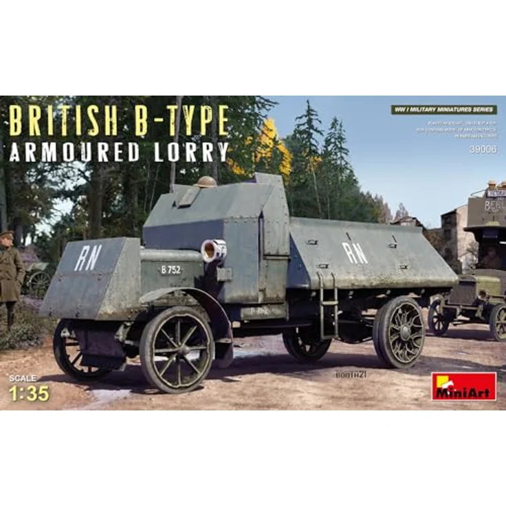 Mini art British B-Type Armoured Lorry, Modellfahrzeug im Maßstab 1:35 mit detaillierten Photoätzteilen – Bild 1