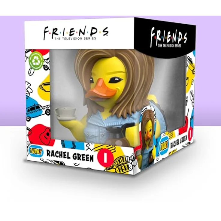 TUBBZ Boxed Edition Rachel Green, Sammler-Vinyl-Gummiente Figur, 9 cm, Offizielles Friends Merchandise – Bild 2