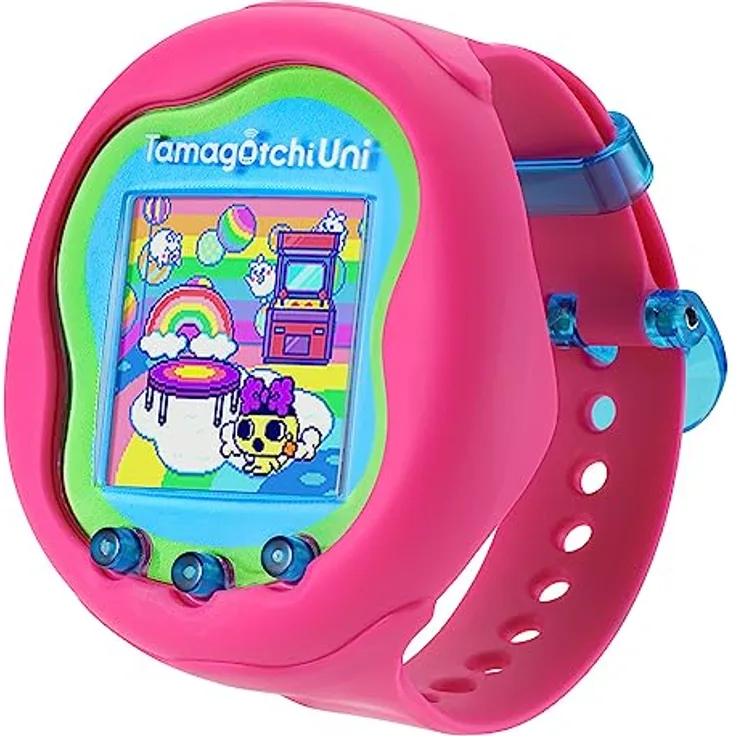 Bandai Tamagotchi Uni, interaktives virtuelles Haustier in multilingualer Version (Deutsch, Spanisch, Französisch, Japanisch, Italienisch, Portugiesisch, Englisch)