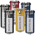 DURABLE Schlüsselanhänger KEY CLIP, 6er Set mit Beschriftungsschild, farbig sortiert (blau, gelb, rot, schwarz)