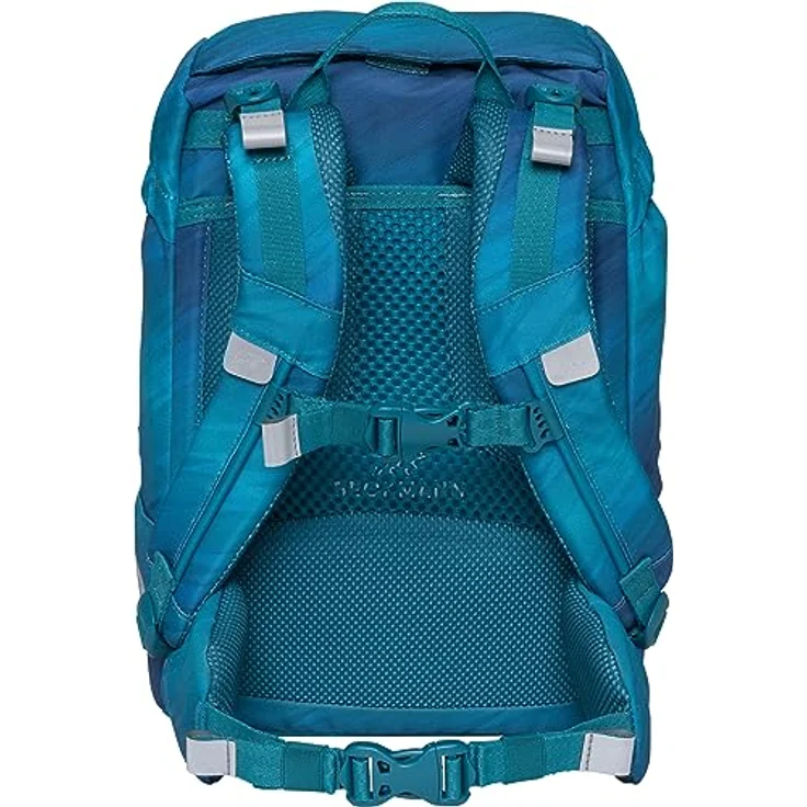 Beckmann Schulranzen Classic, 6tlg. Set in Blau mit Sportrucksack, Federmäppchen, Schlamperrolle und Buttons – Bild 4