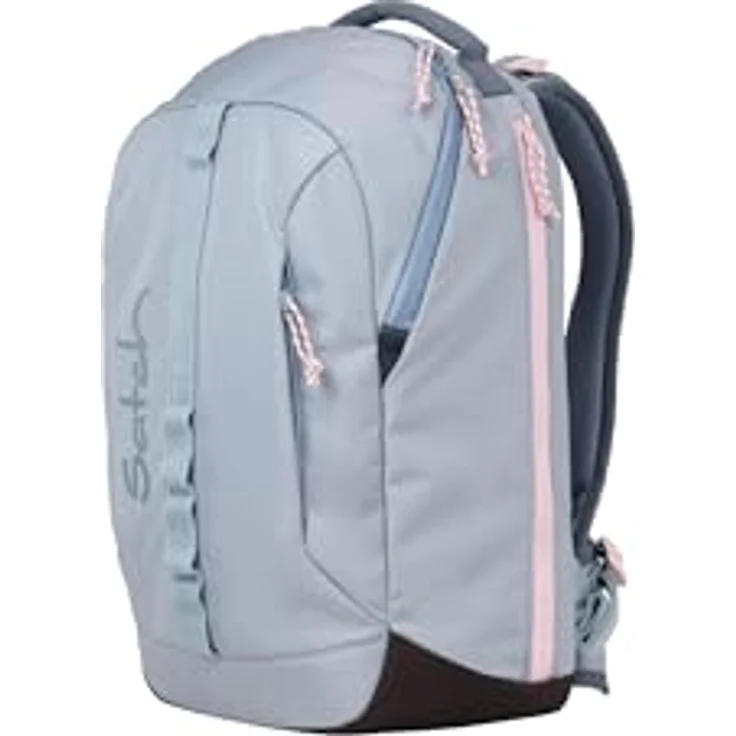 Satch con:next Schulrucksack, ergonomisch, wasserdicht, leicht, mit Laptopfach und Heftebox, Urban Rose Blue - Hellblau – Bild 2