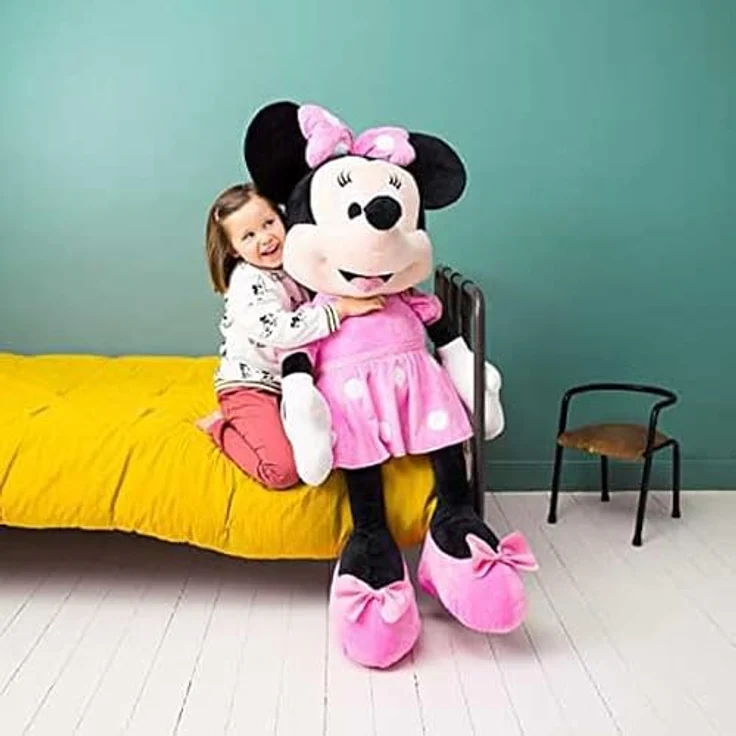 Simba Toys Disney Minnie Mouse, weiches Plüschtier in Rosa, 120 cm, geeignet ab 0 Monaten – Bild 6