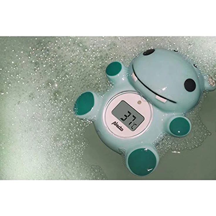 Alecto BC-11 Badethermometer Nilpferd Grün minz – Bild 5
