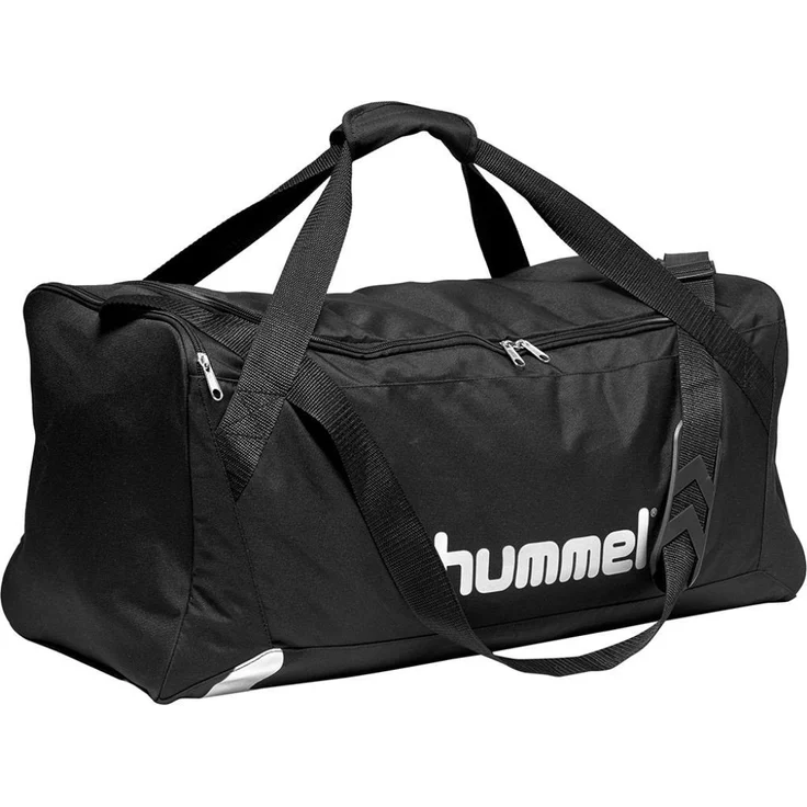 hummel Sporttasche Core Sports Bag, 100% Polyester, mit stabilisierendem Boden, verstellbarem Schultergurt, blau – Bild 1