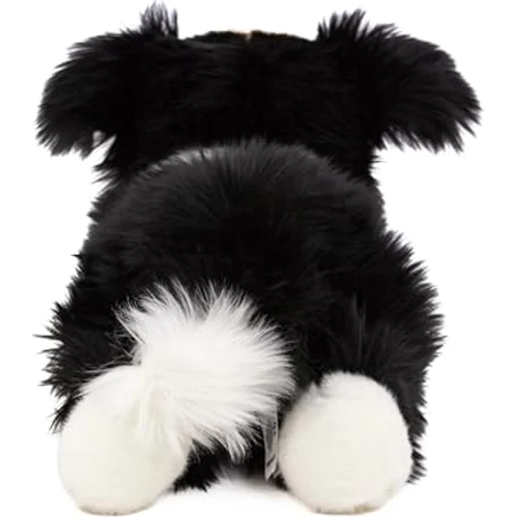Teddys Rothenburg Kuscheltier Hund Border Collie 30 cm liegend schwarz/weiß Plüschhund Plüschtier – Bild 4