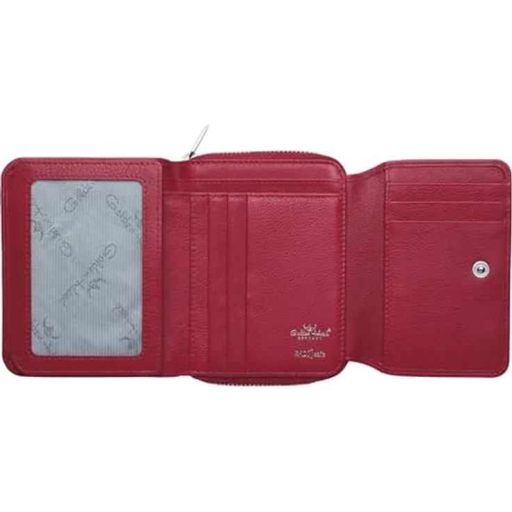 Golden Head Madrid RFID Protect Zipped Billfold Coin Wallet Red, Kinderportemonnaie mit zahlreichen Fächern und Münzfach – Bild 2