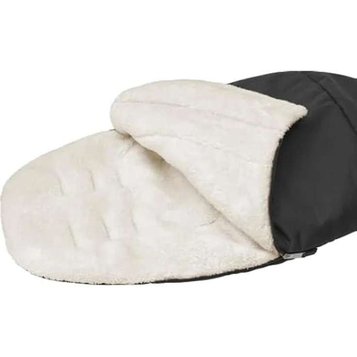 Maxi-Cosi 2in1 Fußsack für Kinderwagen & Buggys, wasserabweisend, kuscheliges Teddy-Fleece, Twillic Black – Bild 2