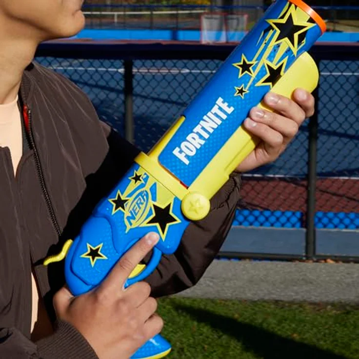 NERF Fortnite Half Tone Hero Dart Blaster, offiziell lizenzierter Blaster in Comicbuchsterne Lackierung - Preisvergleich – Bild 4