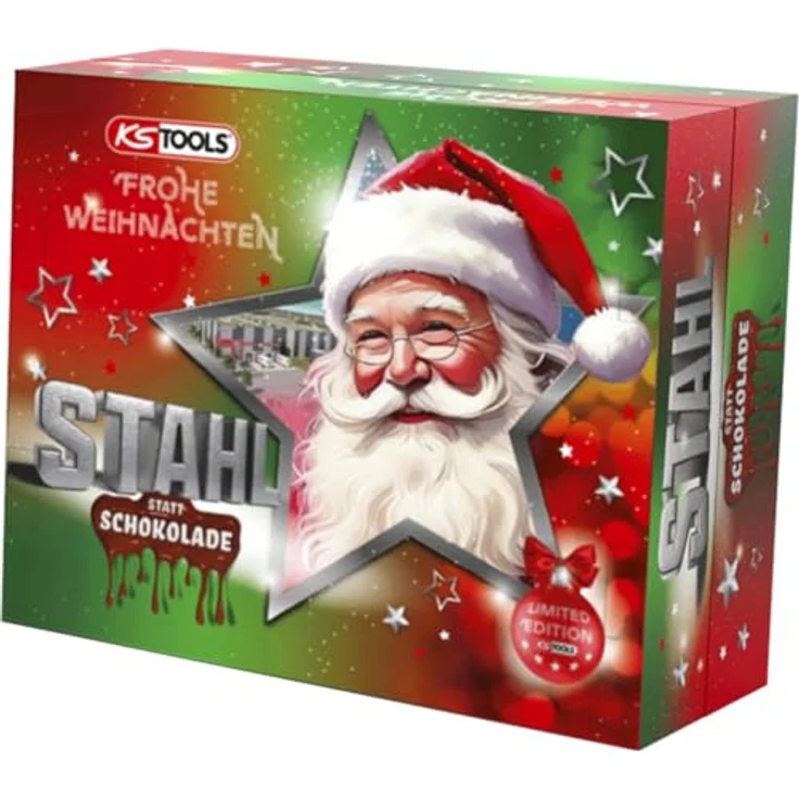 KS Tools eMONSTER Werkzeug Adventskalender, 27-teilig mit 1/4" Akku-Bit-Schrauber-Satz und Zubehör im Kunststoffkoffer – Bild 3