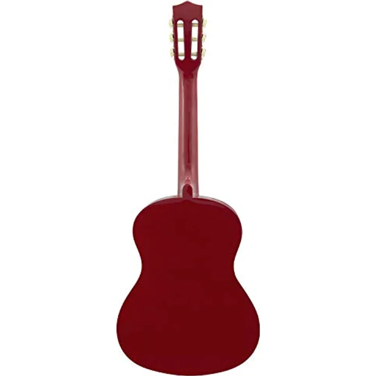 TIGER Klassische Gitarre MA-CG08 1/2 Größe Rot Klassikgitarre - Bunte Spanische Gitarre mit Tragetasche, Gurt, Plektrum und Ersatzsaiten – Bild 5