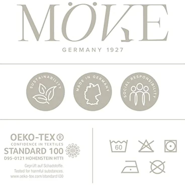 MÖVE Wellness Kapuzenbademantel, Spinair-Baumwolle, Gr. M, unisex, Oeko-Tex® Standard 100, natur – Bild 6