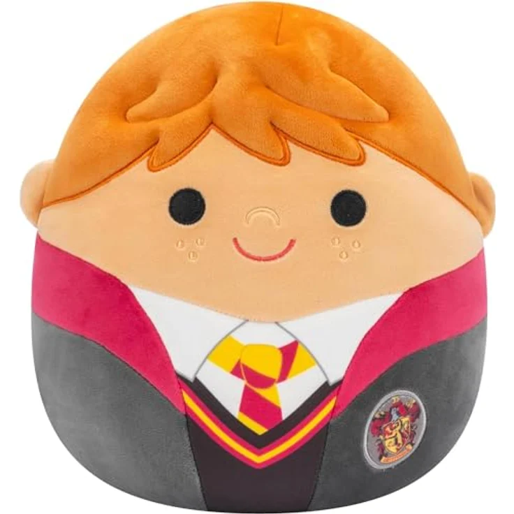 Squishmallows Ron Weasley, 20,3 cm, Größe M, Schwarz, Kuscheltier Fantasy Bär