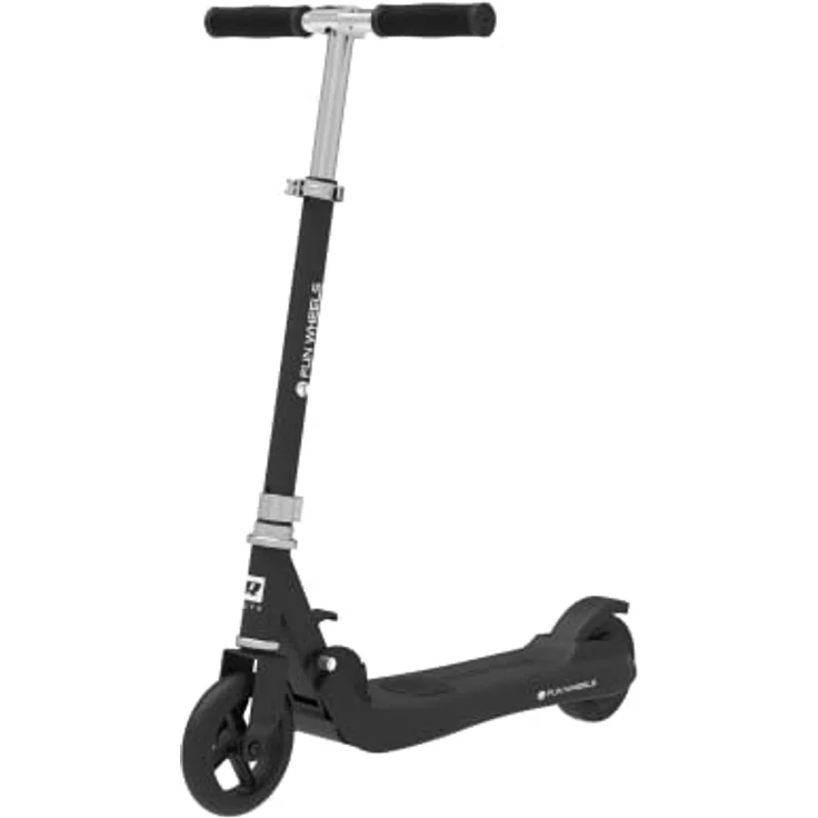 Rebel Kinder-Elektro-Scooter FUN WHEELS BLACK (1LL) mit leistungsstarkem Motor und robustem Design, schwarz – Bild 1