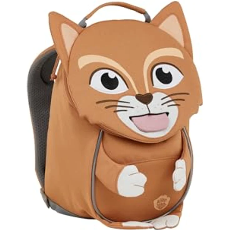 Affenzahn Kleiner Freund Kindergartenrucksack, 26 cm, orange, mit Brustgurt und praktischem Reißverschluss – Bild 3