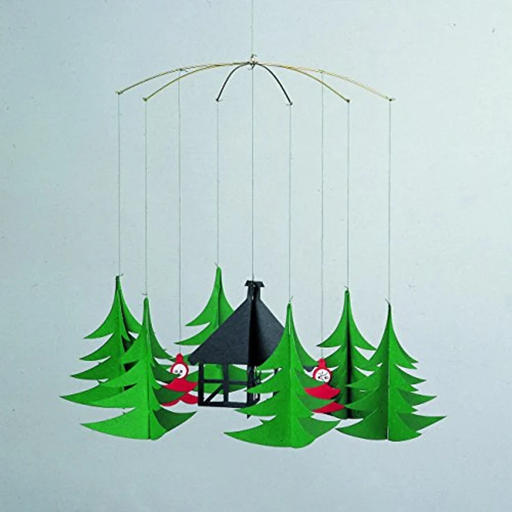 Flensted Mobiles, Babymobile, Elfen im Wald Mobile mit Geschenkbox – Bild 2